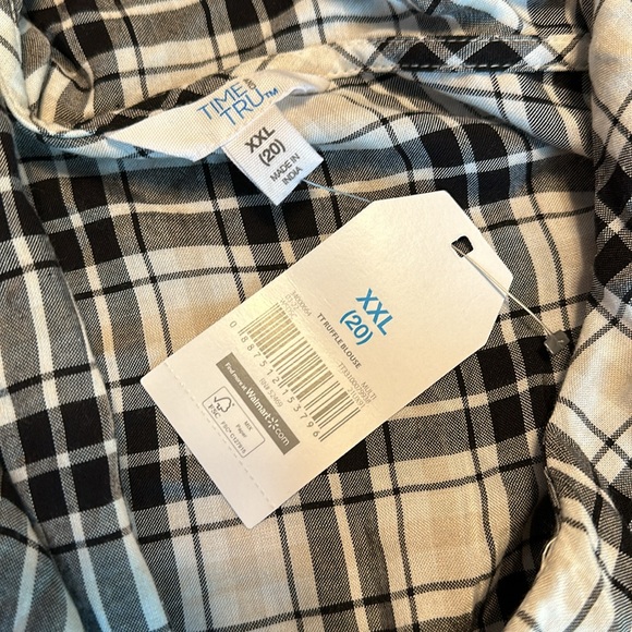 Time and Tru Ruffle Blouse NWT XXL - Picture 6 of 6